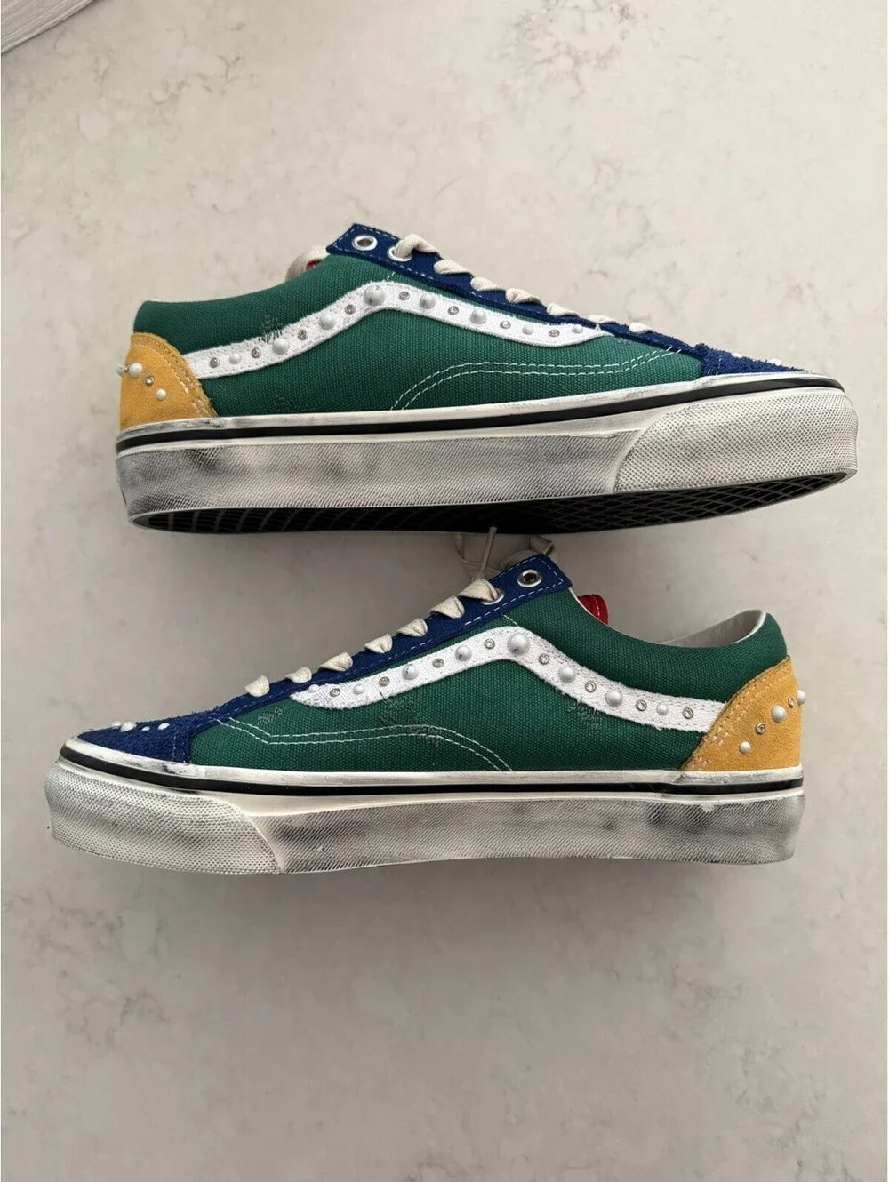 Size 9 Men Vans Premium OTW Old Skool 36 LX Pearlized Yacht Club Green New